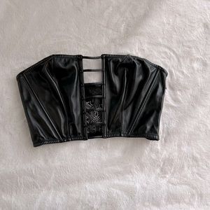 Victoria’s Secret faux leather bralette